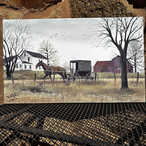 Hand Signed On 06/30/12 (2 signatures) by Billy Jacobs "Goin To Market". - Picture 1 of 8